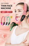 LED Photon Therapy Facial Vibration Massager Slimming Lifting Device Heated Double Chin Face V Lifter Rechargeable Beauty Tool