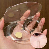 Foldable Acrylic Liquid Foundation Palette with Mixing Cream Rods Spatula & Storage Tray - Cosmetic Makeup Tool Kit Set