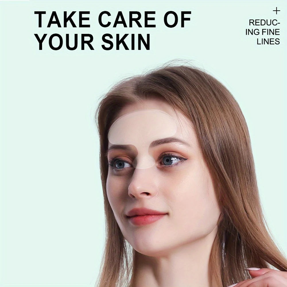 LSHOW Silicone Face Anti-Wrinkle Patches for Women - Reusable Forehead Under-Eye & Smile Line Reducer for Wrinkle Reduction