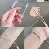 Foldable Acrylic Liquid Foundation Palette with Mixing Cream Rods Spatula & Storage Tray - Cosmetic Makeup Tool Kit Set