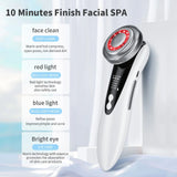 EMS Micro Current Facial Lifting Device LED Skin Rejuvenation Wrinkle Remover Anti-Aging Vibration Beauty Care USB Charging