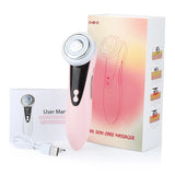 EMS Micro Current Facial Lifting Device LED Skin Rejuvenation Wrinkle Remover Anti-Aging Vibration Beauty Care USB Charging
