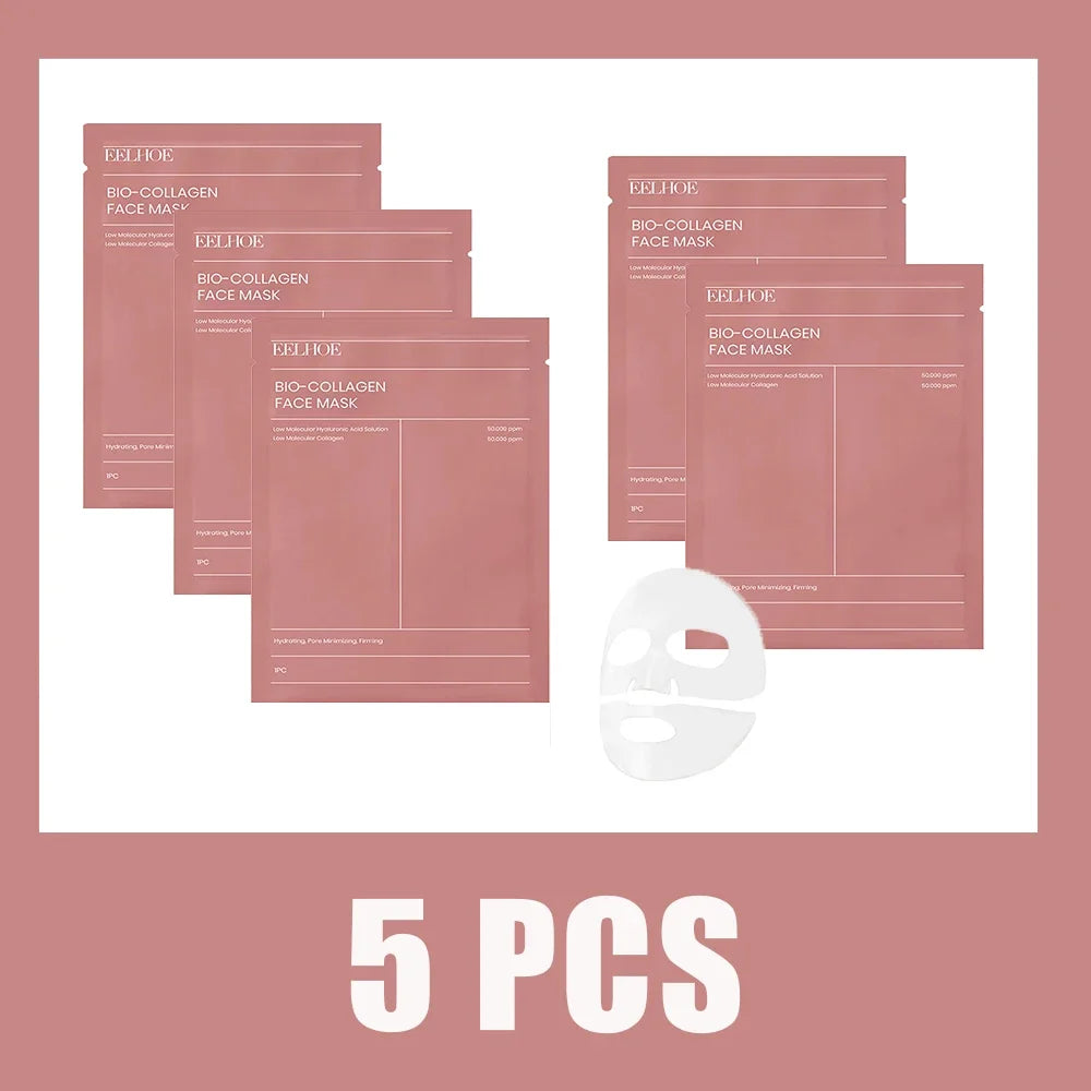 Bio Collagen Face Mask Deep Hydrating Overnight Moisturizer Pore Minimizing Refreshing Brightening Unisex Skin Care