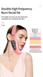 LED Photon Therapy Facial Vibration Massager Slimming Lifting Device Heated Double Chin Face V Lifter Rechargeable Beauty Tool