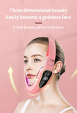 LED Photon Therapy Facial Vibration Massager Slimming Lifting Device Heated Double Chin Face V Lifter Rechargeable Beauty Tool