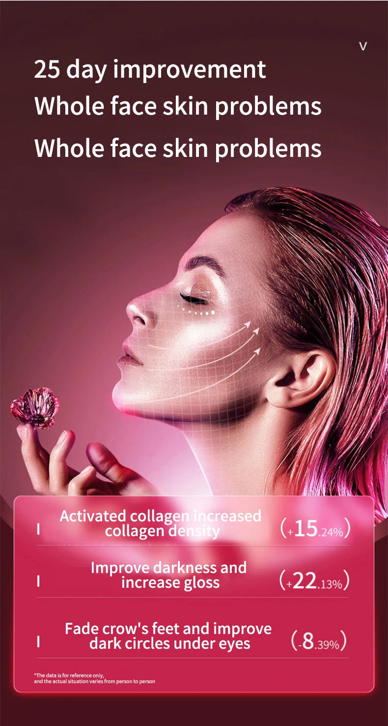 LED Photon Therapy Facial Vibration Massager Slimming Lifting Device Heated Double Chin Face V Lifter Rechargeable Beauty Tool