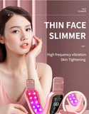 LED Photon Therapy Facial Vibration Massager Slimming Lifting Device Heated Double Chin Face V Lifter Rechargeable Beauty Tool