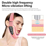 LED Photon Therapy Facial Vibration Massager Slimming Lifting Device Heated Double Chin Face V Lifter Rechargeable Beauty Tool