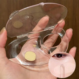 Foldable Acrylic Liquid Foundation Palette with Mixing Cream Rods Spatula & Storage Tray - Cosmetic Makeup Tool Kit Set